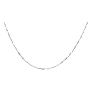 sterling silver 1.55mm 3D Infinity Chain C100112S