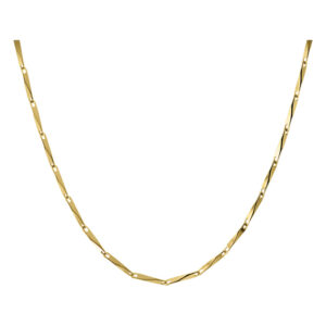 C112 14k yellow gold 3D Infinity chain - C112