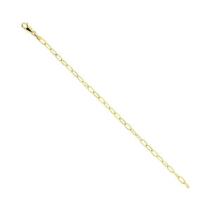 C725 14k textured paperclip chain