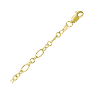 C732 14k yellow gold 3.8mm oval Figaro link