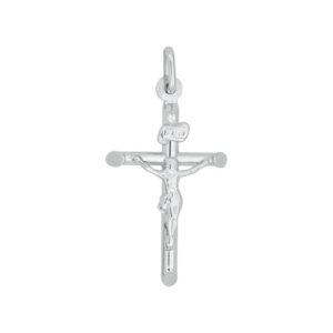 14k Crucifix White