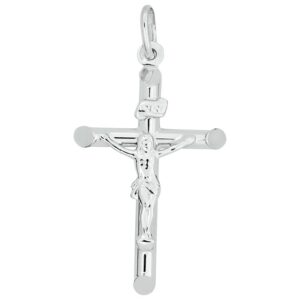 14k Crucifix White